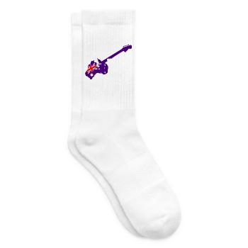 Purple Austral Guitar - Tennissocken - Weiß - Rechts