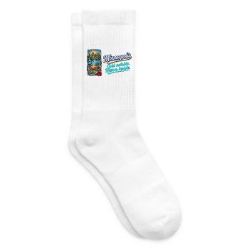Minneapolis Retro Vintage Lakes Loon Hotdish - Tennissocken - Weiß - Rechts