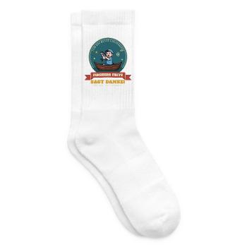 Logopädin – Danke Geschenk Abschied Zungenbrecher - Tennissocken - Weiß - Rechts
