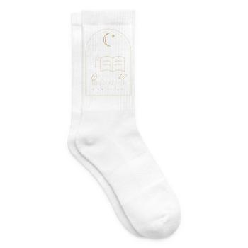 Bibliothek nach Mitternacht - Tennissocken - Weiß - Rechts