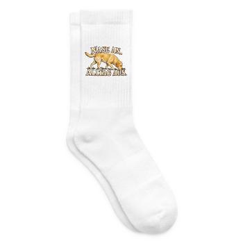 Labrador-Nasenarbeit - Tennissocken - Weiß - Rechts