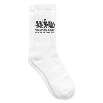 Wer_mit_Zuckerbrot_und_Peitsche - Tennissocken - Weiß - Rechts