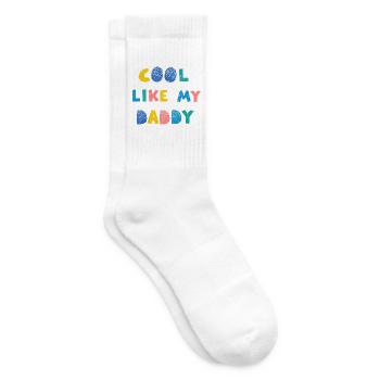 Cool wie mein Papa - Tennissocken - Weiß - Rechts