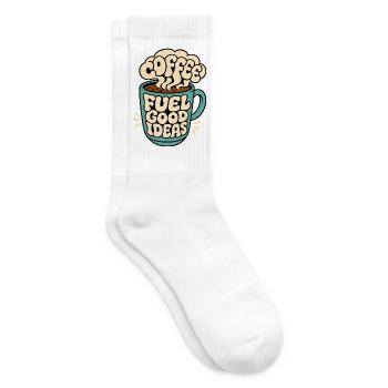 Kaffeetasse – Coffee Fuel Good Ideas - Tennissocken - Weiß - Rechts