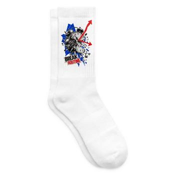 Routine durchbrechen Uhrbruch - Tennissocken - Weiß - Rechts