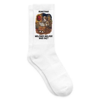 Rente Rettungsdienst – Welcher Melder? - Tennissocken - Weiß - Rechts