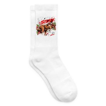 Slow & Steady Faultier - Tennissocken - Weiß - Rechts
