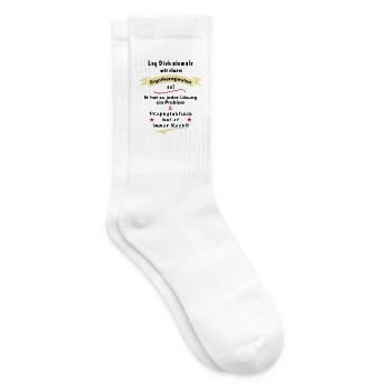 ergotherapeut - leg dich niemals mit einem ergo  - Tennissocken - Weiß - Rechts