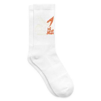 Nie wieder ist jetzt Friedenstaube gegen Rechts - Tennissocken - Weiß - Rechts