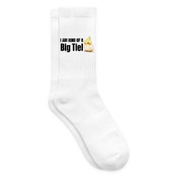 Lustiges Geschenk für Nymphensittich-Vogelliebhaber - Tennissocken - Weiß - Rechts