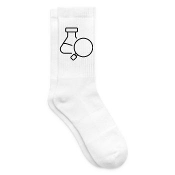 Laboranalyse-Wissenschaftssymbol - Tennissocken - Weiß - Rechts