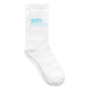 Baby Loading Logo in Sky Blue - Tennissocken - Weiß - Rechts