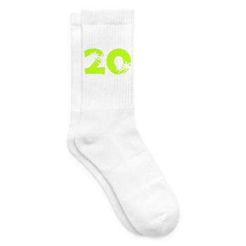 20er Tropenpalmen Retro - Tennissocken - Weiß - Rechts