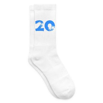 Sommer 20 Palmen Silhouette - Tennissocken - Weiß - Rechts