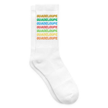 Guadeloupe in Farbe - Tennissocken - Weiß - Rechts
