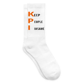 BÜRO-KPI-MITARBEITER - Tennissocken - Weiß - Rechts