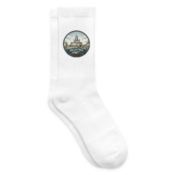 Helsinki Finnland Reiseabzeichen Kathedralen-Souvenir - Tennissocken - Weiß - Rechts