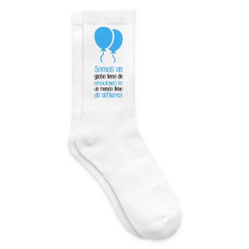 Wir sind ein Ballon voller Gefühle - Tennissocken - Weiß - Rechts