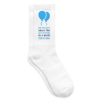 Wir sind nur Luftballons - Tennissocken - Weiß - Rechts