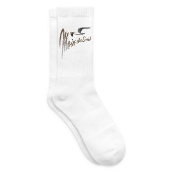 Moin ihr Spacken Möwe - Tennissocken - Weiß - Rechts