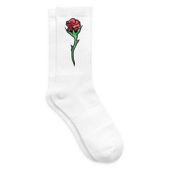 Rose Bloom Aquarell - Tennissocken - Weiß - Rechts