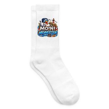 Moini Moinersen Moin Maritim Möwe - Tennissocken - Weiß - Rechts