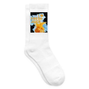 Fresh_juice_-4500_x_5400_px- - Tennissocken - Weiß - Rechts