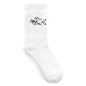 Vintage-Fischen - Tennissocken - Weiß - Rechts