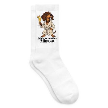 Dachshund Spa Day - Tennissocken - Weiß - Rechts