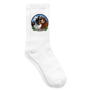 Bergsteiger Alpinisten - Tennissocken - Weiß - Rechts