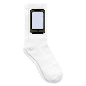 Smartphone - Tennissocken - Weiß - Rechts