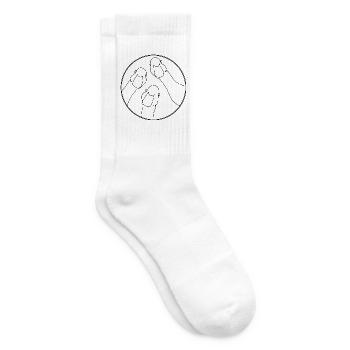 Gänse - Tennissocken - Weiß - Rechts