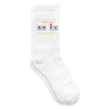 Weihnachten wird dieses Jahr am PC gefeiert - Tennissocken - Weiß - Rechts