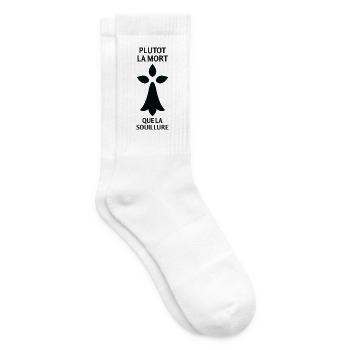 Lieber Tod als Entweihung Geschenk-T-Shirt... - Tennissocken - Weiß - Rechts