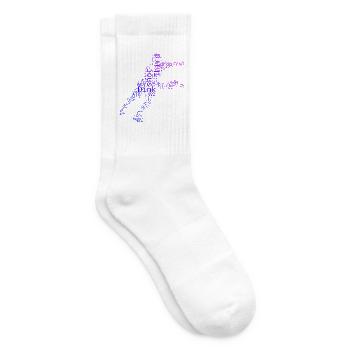 Pickleball Profi Geschenk für Pickleballspiel Fans - Tennissocken - Weiß - Rechts