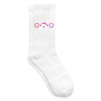 Geschenkidee für eine Pilotin mit Gleitschirmsport - Tennissocken - Weiß - Rechts