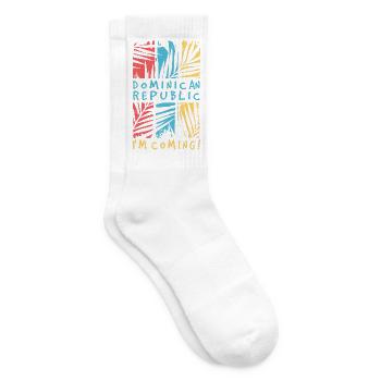 Dominikanische Republik Ich Komme Dom Rep Reise - Tennissocken - Weiß - Rechts