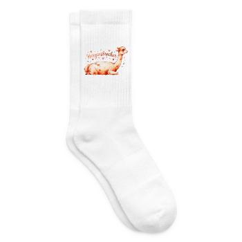 Herzensbrecher Lama Illustration - Tennissocken - Weiß - Rechts