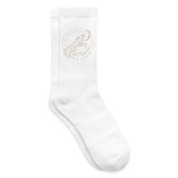 Der Wolf, der den Mond jagt - Tennissocken - Weiß - Rechts