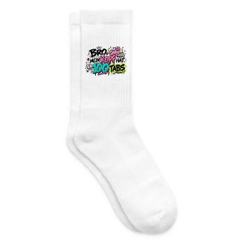 Bro Kopf 100 Tabs Graffiti - Tennissocken - Weiß - Rechts