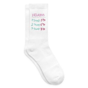 Eis speiseeis - Tennissocken - Weiß - Rechts