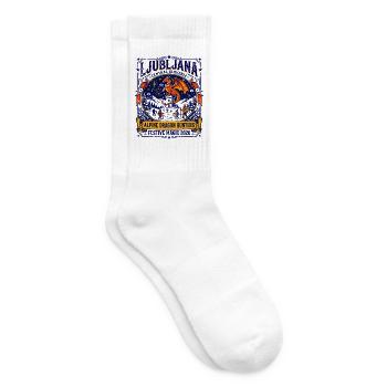 Ljubljana Slovenia Alpine Dragon Hunters Festive - Tennissocken - Weiß - Rechts