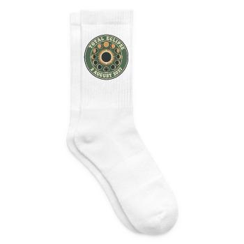 Totale Sonnenfinsternis 2. August 2027 Mondphasen - Tennissocken - Weiß - Rechts
