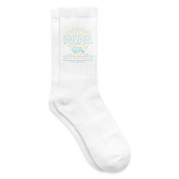 Ein echter Papa zieht Wohnwagen - Tennissocken - Weiß - Rechts