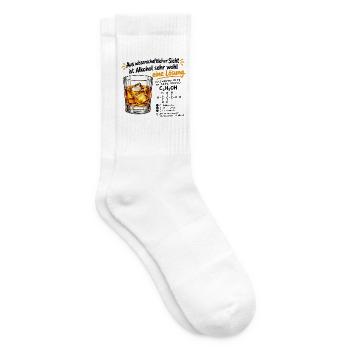 Wissenschaftliche Fakten: Alkohol - Tennissocken - Weiß - Rechts
