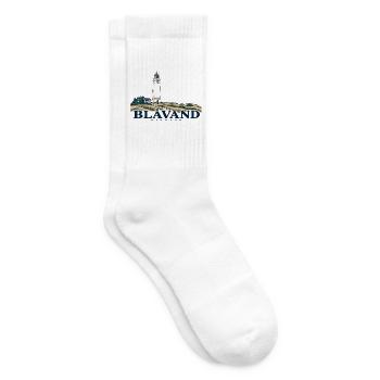 Blåvand – Leuchtturm und Nordseeküste - Tennissocken - Weiß - Rechts