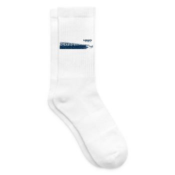 Løkken – Badehäuser am Nordseestrand - Tennissocken - Weiß - Rechts