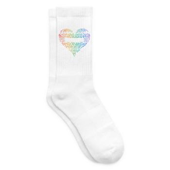 Tranceherz – Worte der Euphorie - Tennissocken - Weiß - Rechts