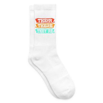 Grammatik Englisch Rechtschreibung - Tennissocken - Weiß - Rechts