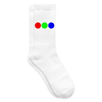 Triaden-Neonkreise - Tennissocken - Weiß - Rechts